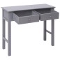 Mesa consola 90x30x77 cm madeira cinzento