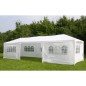 HI Tenda para festas com paredes laterais 3x9m branco