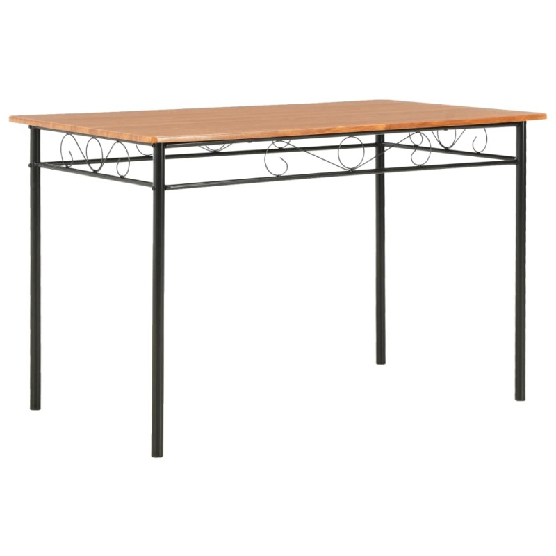 Mesa de jantar 120x70x75 cm MDF castanho-Mesas de cozinha e de sala de jantar-Home Retail