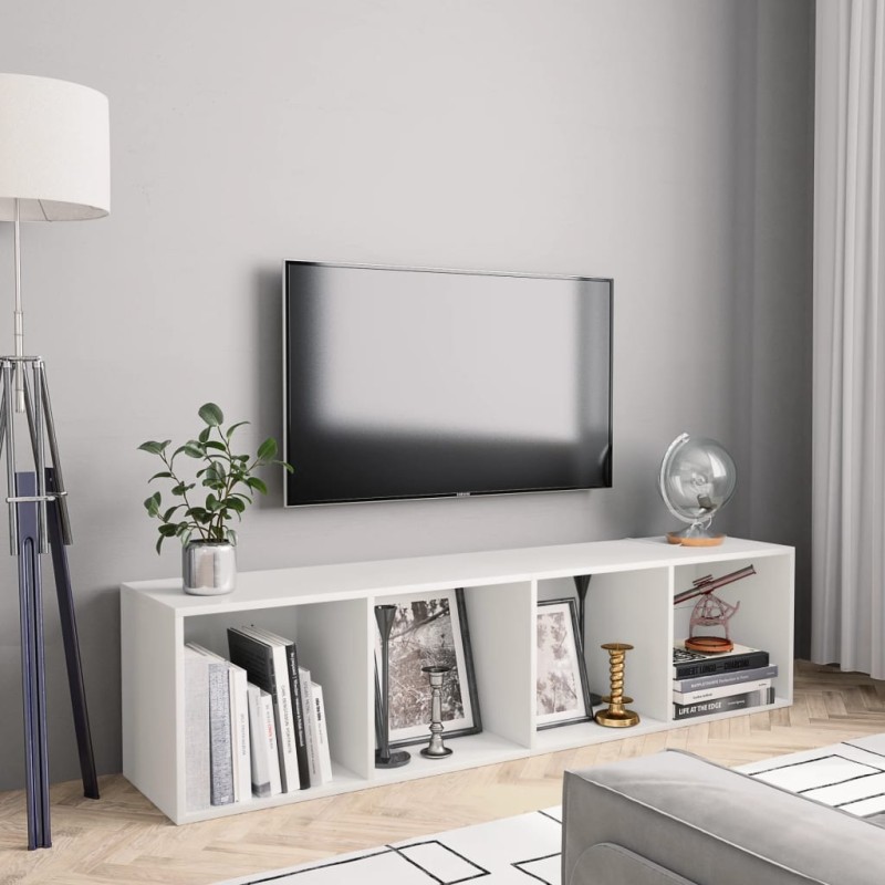 Estante/móvel de TV 143x30x36 cm branco-Prateleiras-Home Retail