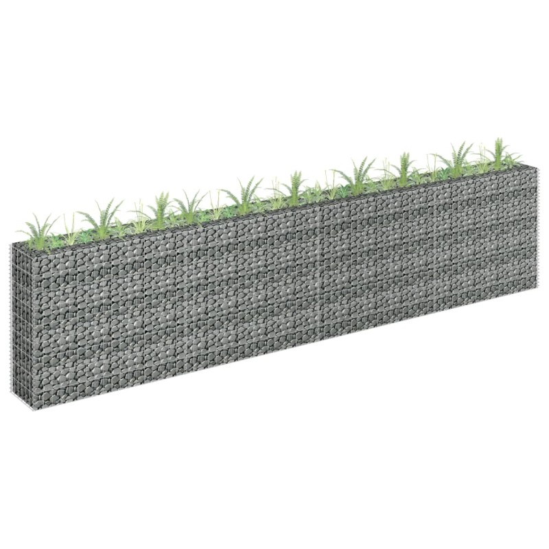 Canteiro elevado/cesto gabião 360x30x90 cm aço galvanizado-Vasos e floreiras-Home Retail