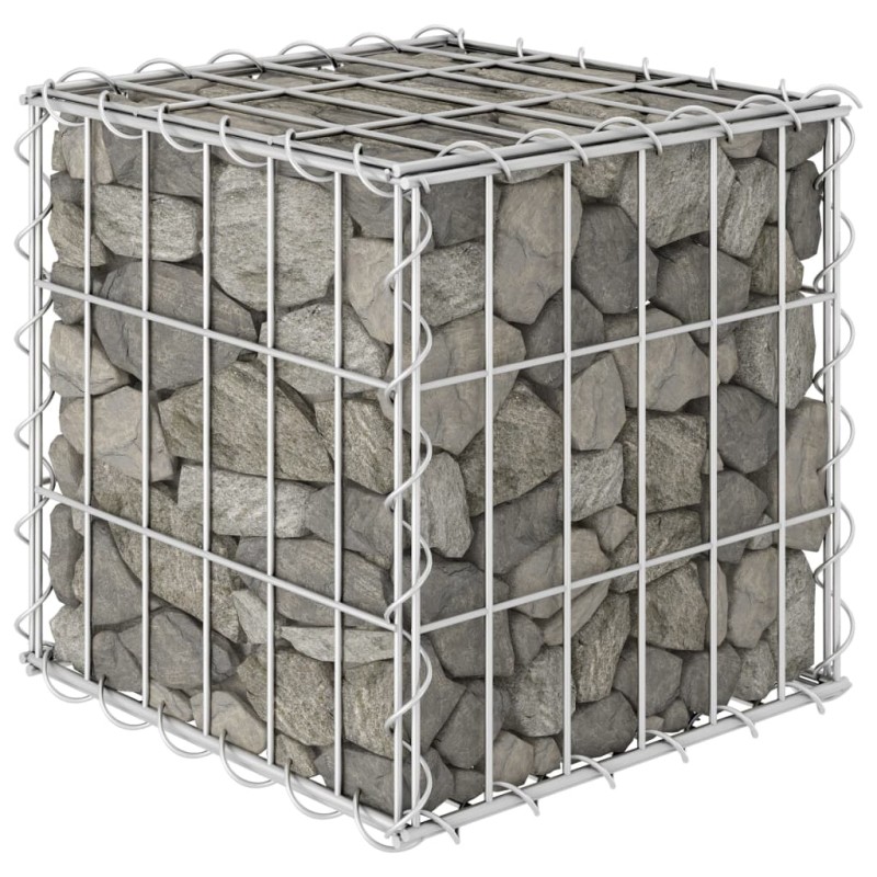 Canteiro elevado/cubo gabião 30x30x30 cm fio de aço-Vasos e floreiras-Home Retail