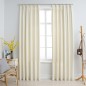 Cortinas blackout com ganchos 2 pcs 140x225 cm veludo cor creme