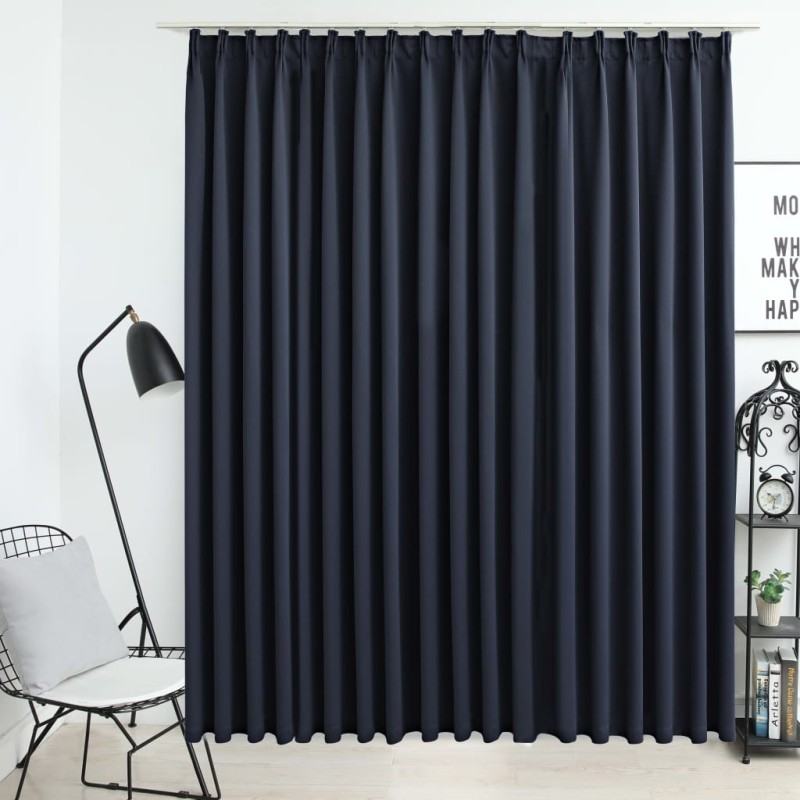 Cortina blackout com ganchos 290x245 cm antracite-Persianas e cortinas-Home Retail