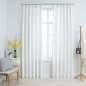 Cortinas blackout com ganchos 2 pcs 140x225 cm branco sujo