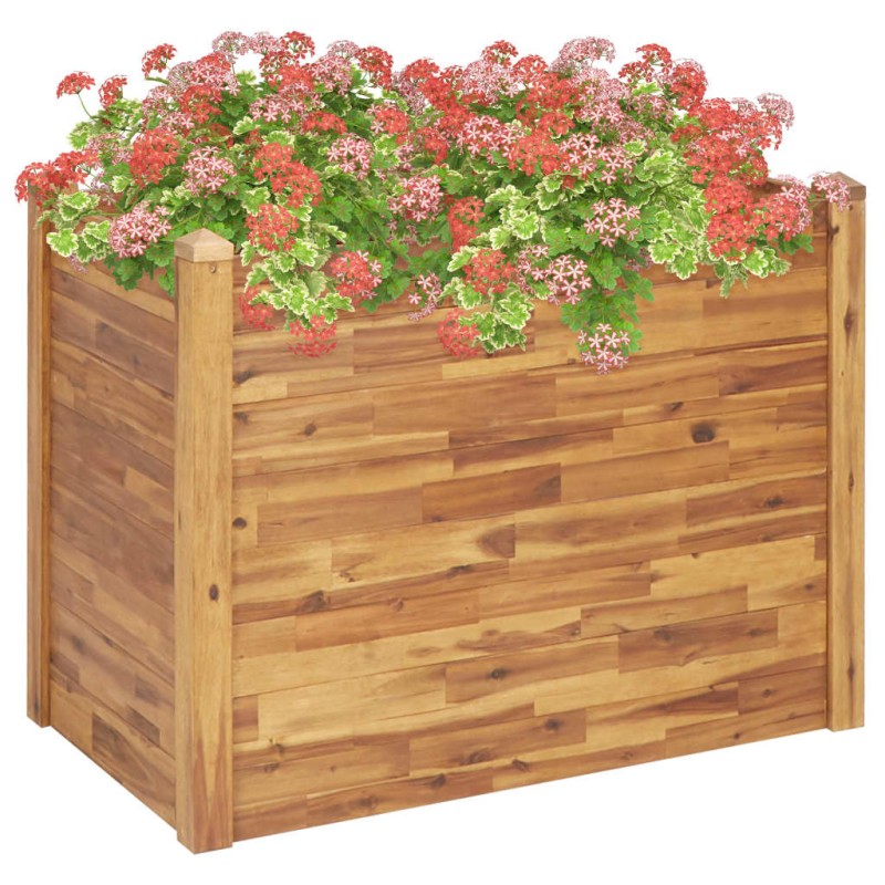 Floreira de jardim 110x60x84 cm madeira de acácia maciça-Vasos e floreiras-Home Retail