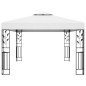 Gazebo com telhado duplo 3x4 m branco