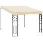 Gazebo de parede 3x3x2,5 m creme