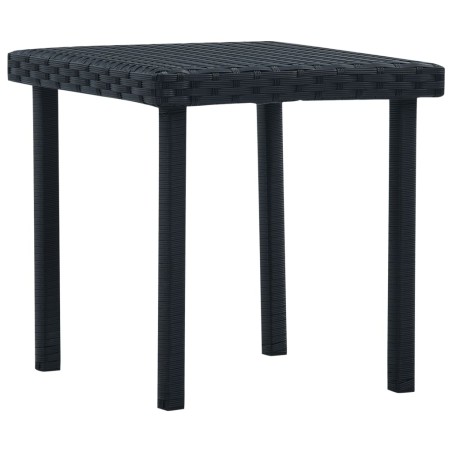 Mesa de centro para jardim 40x40x40 cm vime PE preto