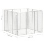 Compostor de jardim 100x100x77 cm ferro galvanizado