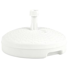 Base de guarda-sol c/ areia/água 20 L plástico vime branco