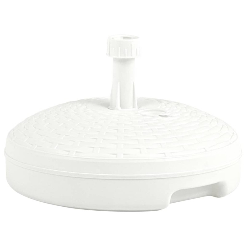 Base de guarda-sol c/ areia/água 20 L plástico vime branco-Suportes para guarda-sóis-Home Retail