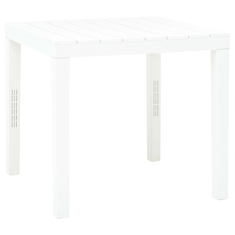 Mesa de jardim 78x78x72 cm plástico branco-Mesas de jardim-Home Retail