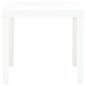 Mesa de jardim 78x78x72 cm plástico branco