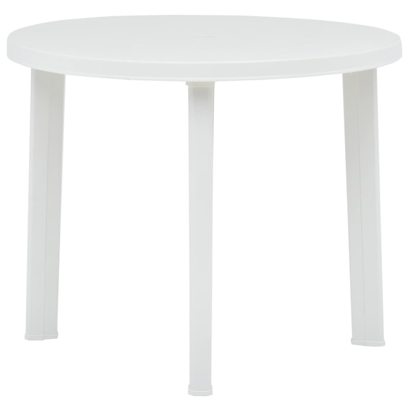 Mesa de jardim 89 cm plástico branco-Mesas de jardim-Home Retail