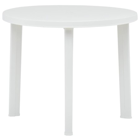 Mesa de jardim 89 cm plástico branco