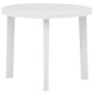 Mesa de jardim 89 cm plástico branco