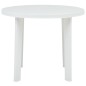 Mesa de jardim 89 cm plástico branco