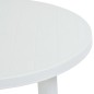 Mesa de jardim 89 cm plástico branco