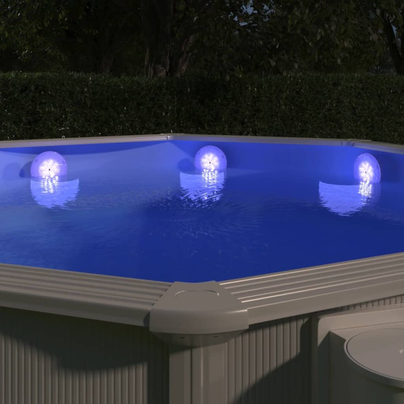 Luz LED piscina submersíve/flutuante c/ controlo remoto branco-Acessórios para piscinas e spa-Home Retail