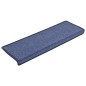 Tapete/carpete para degraus 15 pcs 65x25 cm azul