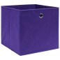 Caixas de arrumação 4 pcs 32x32x32 cm tecido roxo