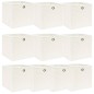 Caixas de arrumação 10 pcs 32x32x32 cm tecido branco