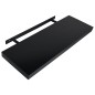 Prateleiras de parede suspensas 2 pcs 80x20x3,8 cm preto