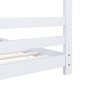 Estrutura de cama para crianças 90x200 cm pinho maciço branco