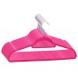 20 pcs conjunto de cabides antiderrapantes veludo rosa