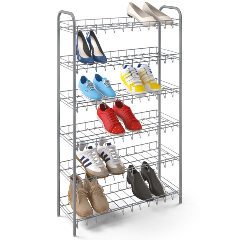 Metaltex Sapateira com 6 prateleiras Shoe 6 cinzento-prateado-Sapateiras e organizadores-Home Retail