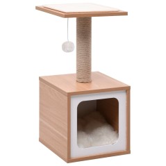 Árvore para gatos c/ tapete arranhador sisal 62 cm