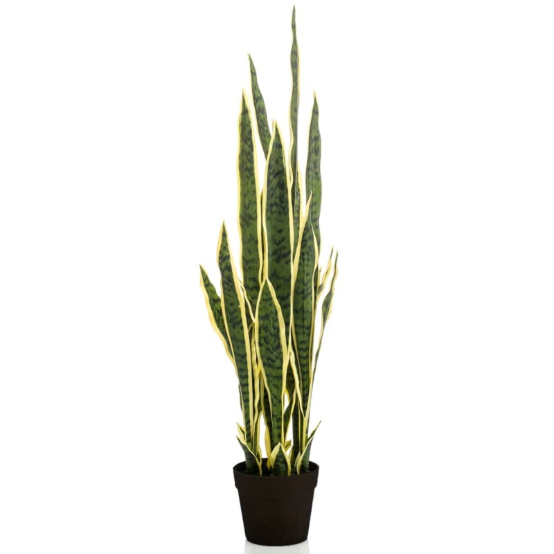 Emerald Planta artificial Sanseveria em vaso plástico 97 cm-Flores sintéticas-Home Retail