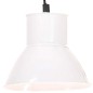 Candeeiro suspenso redondo 25 W 17 cm E27 branco