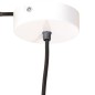 Candeeiro suspenso redondo 25 W 17 cm E27 branco