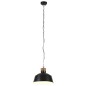 Candeeiro suspenso industrial 32 cm E27 preto