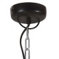 Candeeiro suspenso industrial 32 cm E27 preto