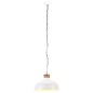 Candeeiro suspenso industrial 42 cm E27 branco