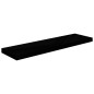 Prateleiras de parede suspensas 2 pcs 90x23,5x3,8cm MDF preto