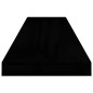 Prateleiras de parede suspensas 2 pcs 90x23,5x3,8cm MDF preto