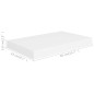 Prateleiras de parede suspensas 4 pcs 40x23x3,8cm MDF branco