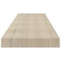 Prateleiras parede suspensas 4 pcs 120x23,5x3,8cm MDF carvalho