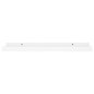 Unidade de prateleiras com rebordo 2 pcs 40x9x3 cm MDF branco