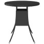 Mesa de jardim 70x70x73 cm vime PE preto