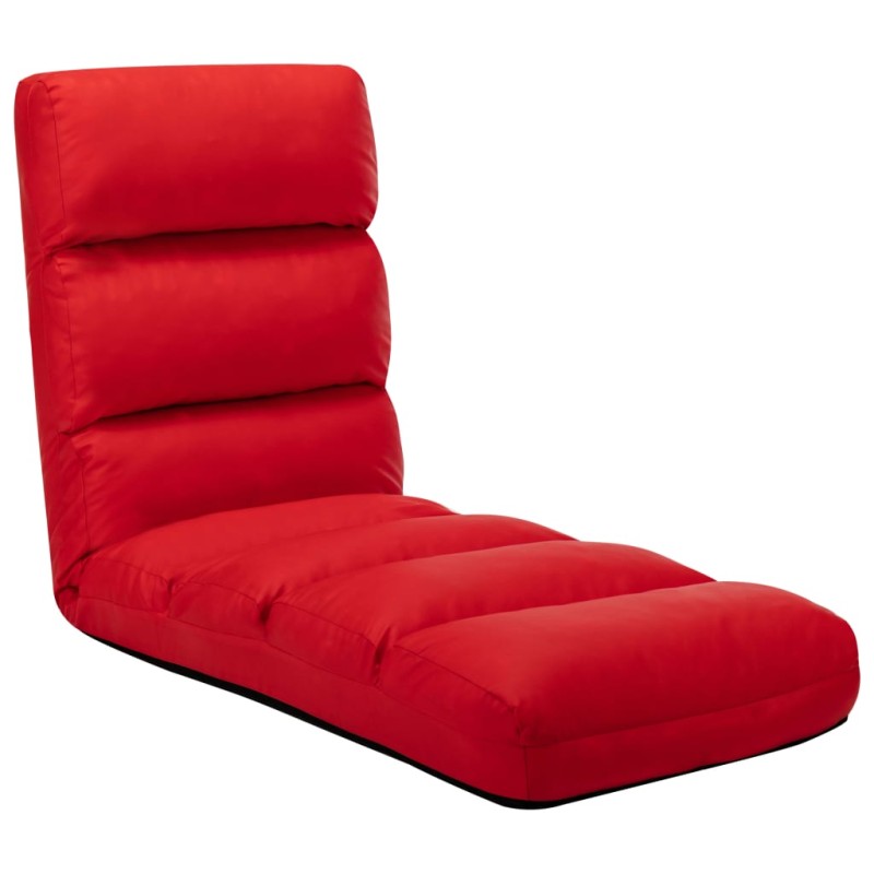 Colchão dobrável couro artificial vermelho-Cadeiras de descanso-Home Retail