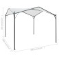 Gazebo 3x3x2,6 m 180 g/m² branco