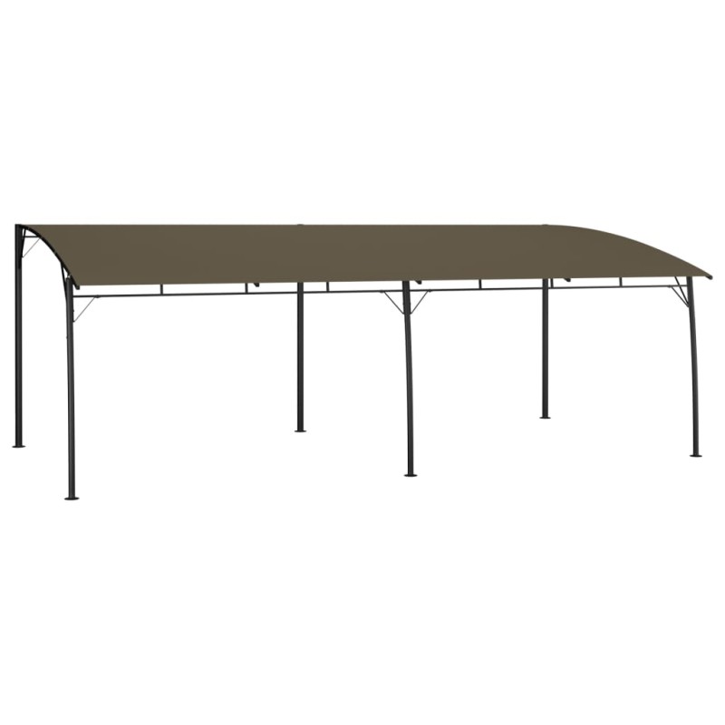 Toldo para-sol de jardim 6x3x2,55 m cinzento-acastanhado-Toldos e gazebos-Home Retail