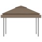 Gazebo toldo duplo extens. 3x3x2,75m 180g/m² cinza-acastanhado