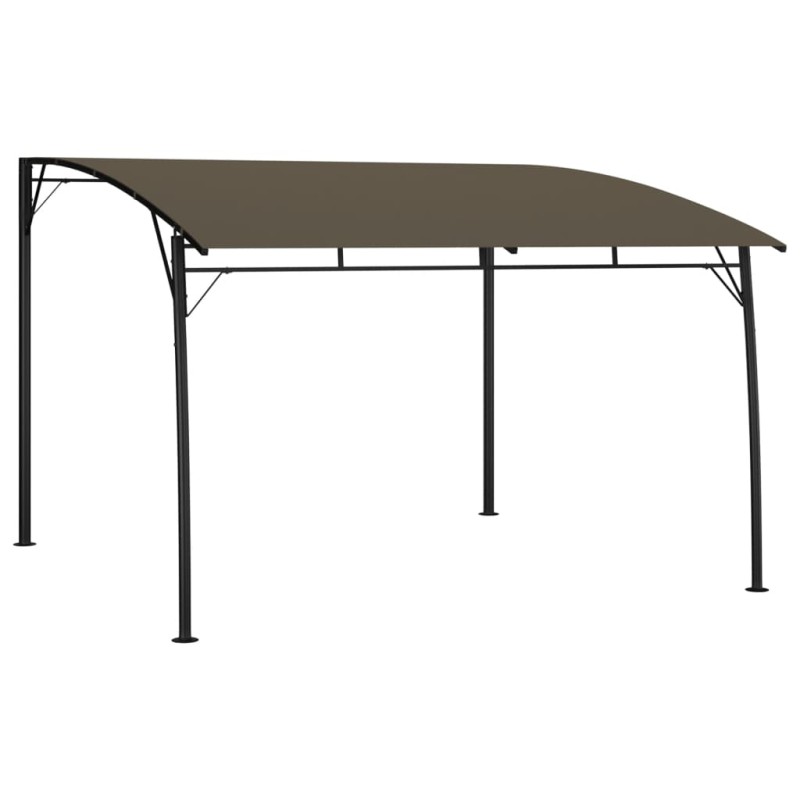 Toldo para-sol de jardim 3x3x2,55 m cinzento-acastanhado-Toldos e gazebos-Home Retail