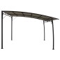 Toldo para-sol de jardim 3x3x2,55 m cinzento-acastanhado